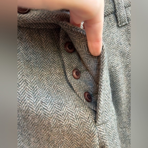 Wings + Horns Herringbone Wool blend trousers, size 30 - Picture 5 of 12